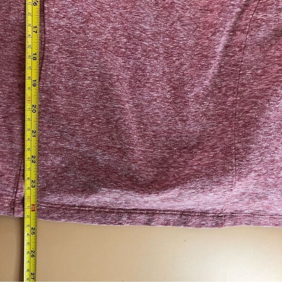 Athleta Women’s Heathered Red funnel neck long sleeved pullover top Size Small - Picture 10 of 11